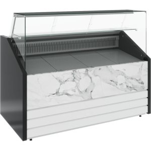 Витрина морозильная Carboma GC75 SL 1,5-1 фронт нестандартный цвет