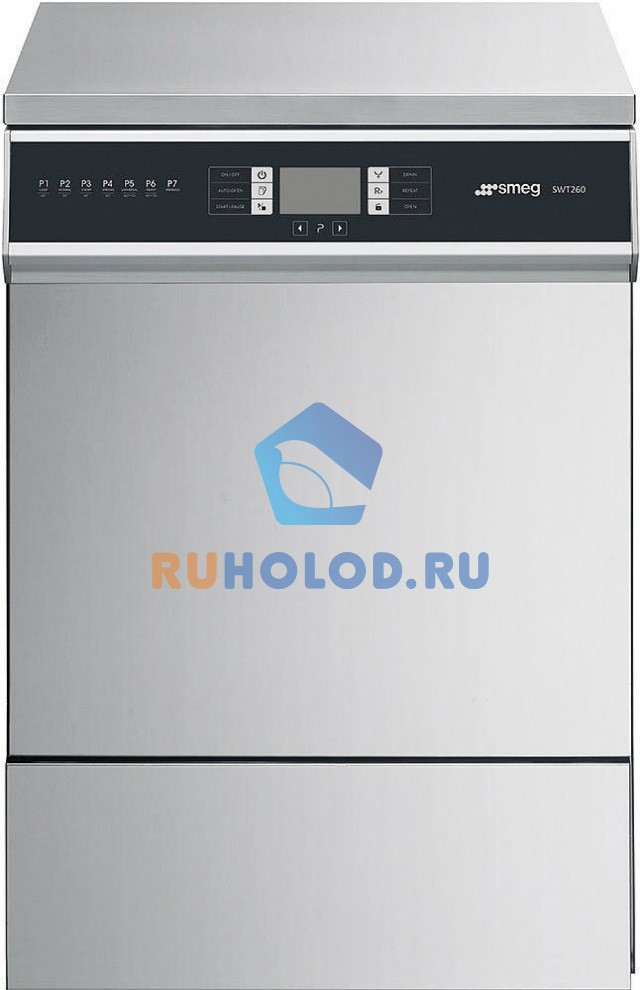 Фронтальная посудомоечная машина с термодезинфекцией SMEG SWT260X-1