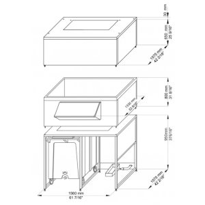 Бункер для льда Brema Double Roller Bin 1200 (для Muster 800-1500, Split 800-1500) - Изображение 2