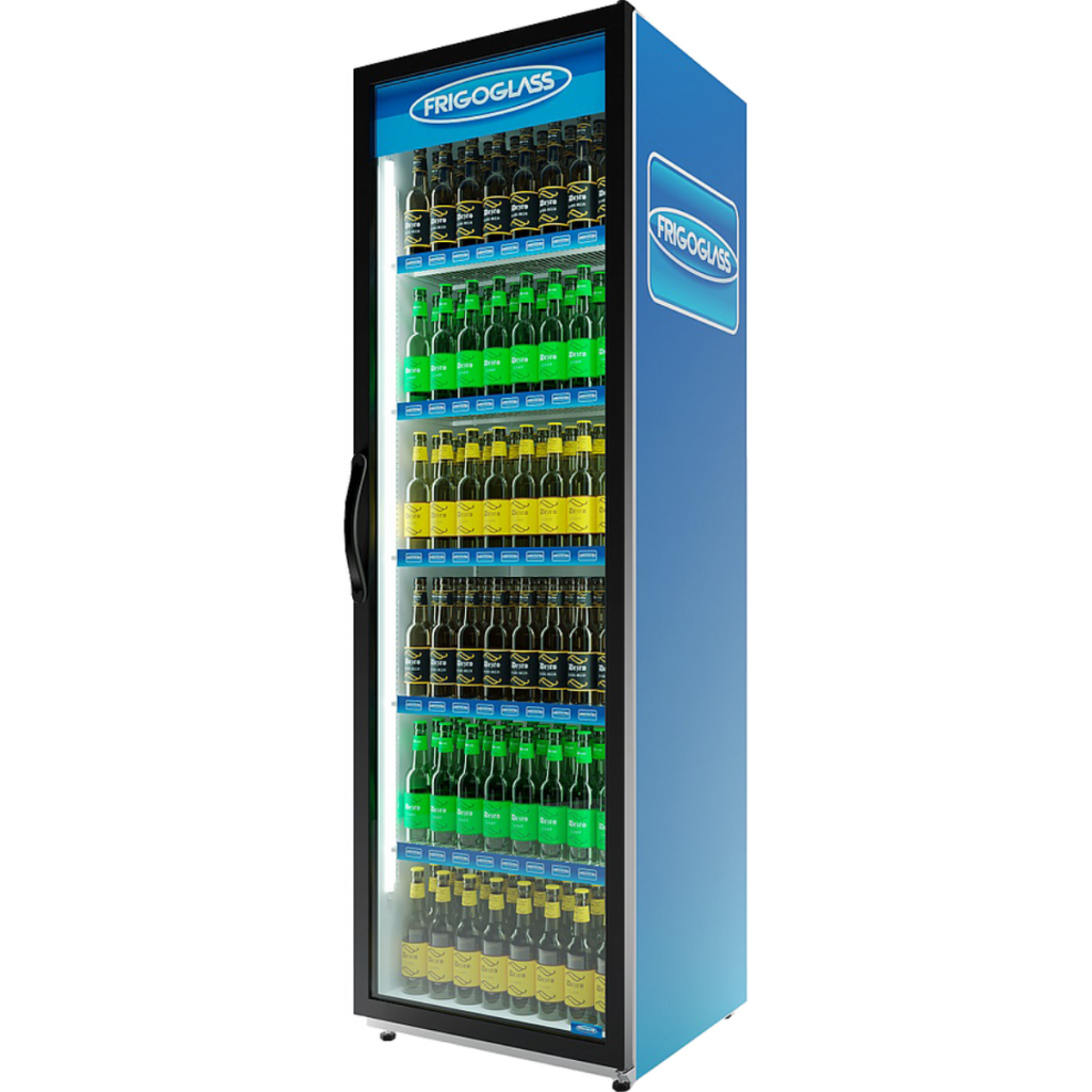 Шкаф холодильный Frigoglass Super 8 FFD (сер.корпус,бел.кабинет,сер.рамка дв.,2Led,6полок,6ЦД,премиум дв.)