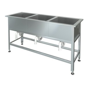 Ванна моечная МХМ М-3-0,3-0,6/1,47 нерж. (AISI 430, t=0,6)