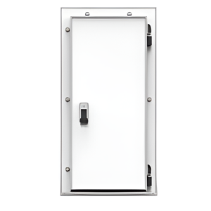 Дверь холодильная распашная одностворчатая НТ-РДО-1200*2000/120 (с металлической рамой)