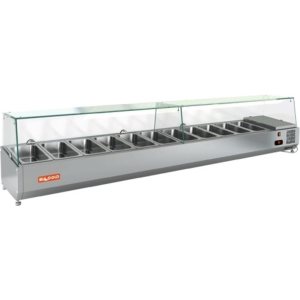 Витрина холодильная для ингредиентов HICOLD VRTG 2280 к PZ3 (1/3)