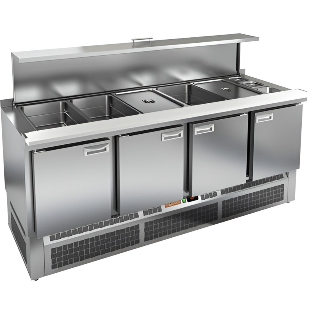 Стол холодильный для салатов HiCold SLE3-1111GN полипропилен