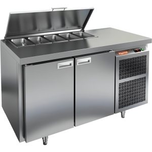 Стол холодильный для салатов HiCold SL1-11GN (1/3) О М с крышкой
