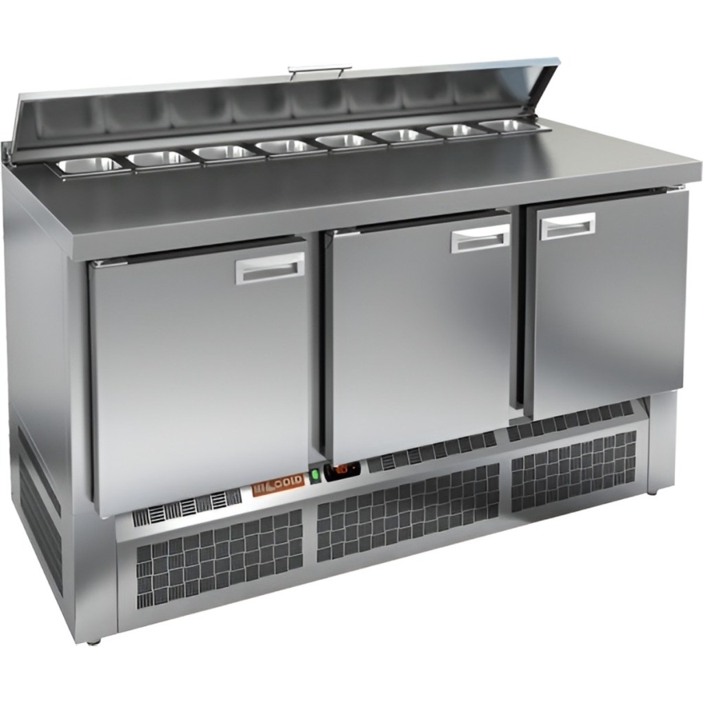 Стол холодильный для салатов HiCold SLE1-111GN (1/3)