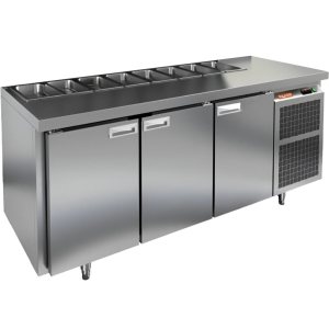 Стол холодильный для салатов HiCold SL1-111SN (1/3) О без крышки