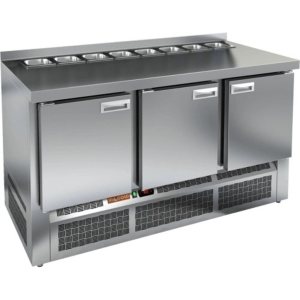 Стол холодильный для салатов HiCold SLE2-111SN (1/6) без крышки
