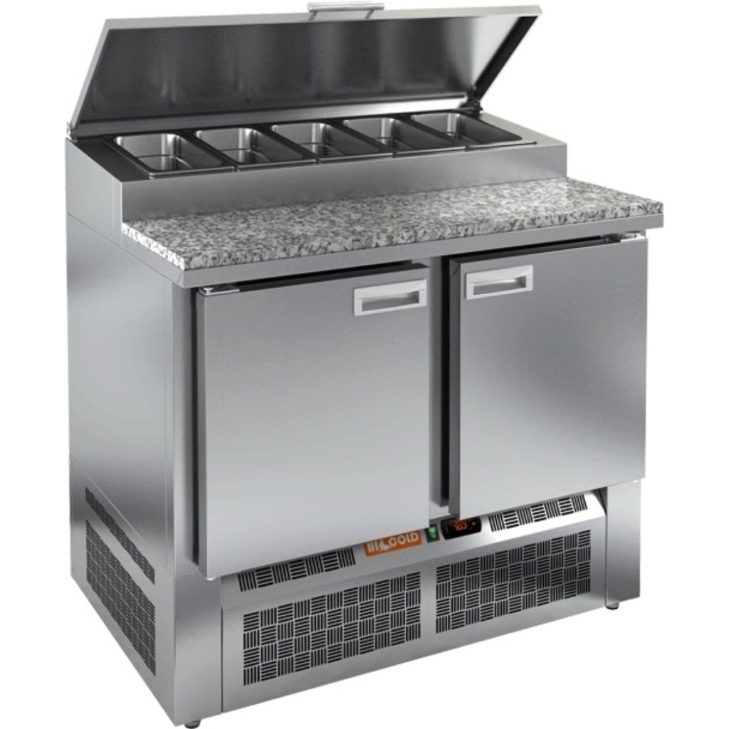 Стол холодильный для пиццы HiCold PZE2-11/GN камень