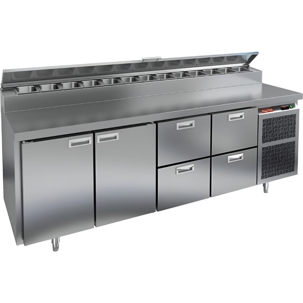 Стол холодильный для пиццы HiCold PZ2-1122GN (1/6)