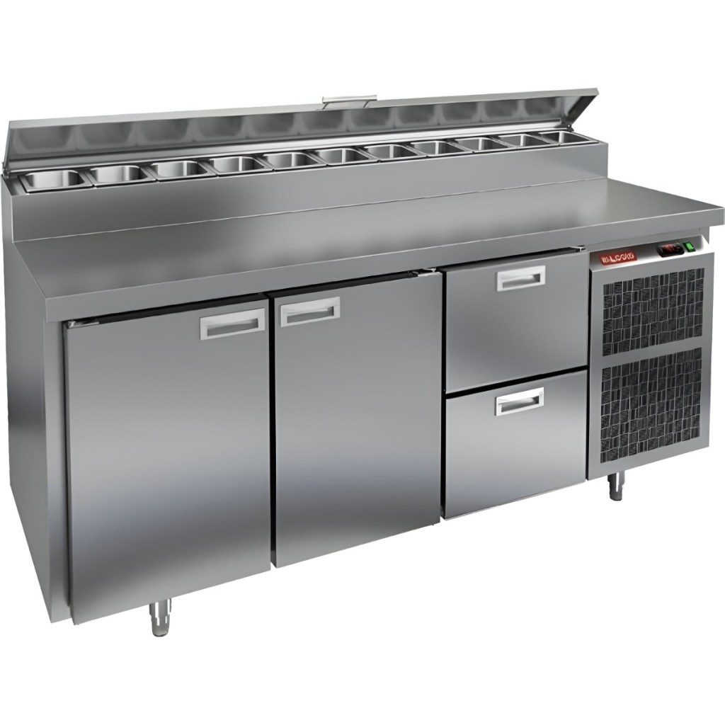 Стол холодильный для пиццы HiCold PZ2-112GN (1/6)