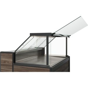 Витрина холодильная Carboma GC111 SM 2,5-1 (1008 Темный дуб) (газлифт, без боковин) - Изображение 2