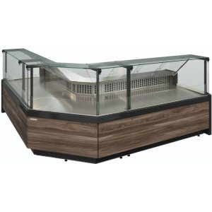 Витрина холодильная Carboma GC111 VM 1,25-1 (1008 Темный дуб) (динамика, газлифт, без боковин) - Изображение 3