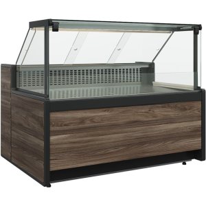 Витрина холодильная Carboma GC111 SM 0,94-1 (1008 Темный дуб) (без боковин)