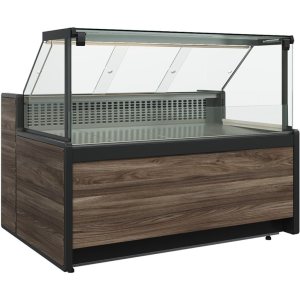 Витрина нейтральная Carboma GC111 N 2,0-1 (1008 (Темный дуб)) (газлифт, без боковин)