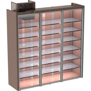 Шкаф винный Kifato 2750 4 стеклянные двери, оц. полки