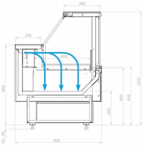 Витрина холодильная GC95 SL 1,8-1 без боковин (версия 2.0) 9006-0430 - Изображение 4