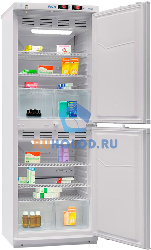 Холодильник фармацевтический Pozis ХФД-280 с металл. дверьми