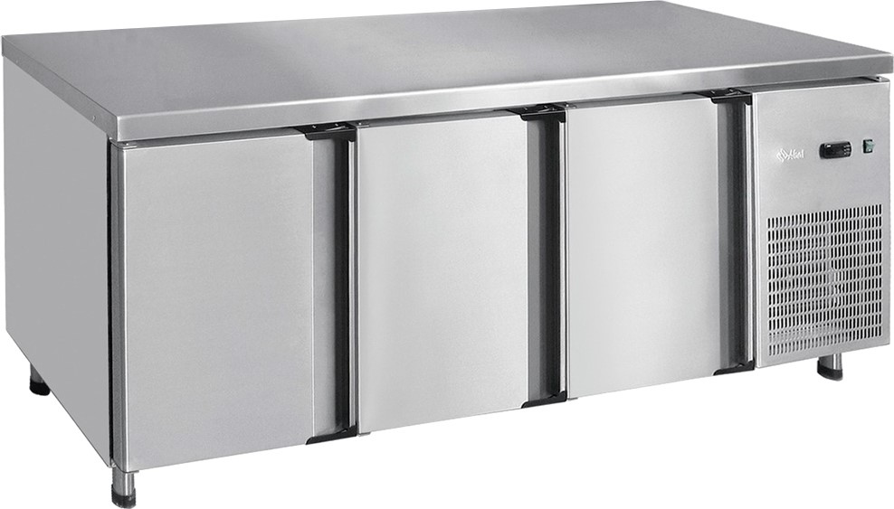 Стол холодильный Abat СХС-60-02 без борта (ящики 1/2, ящики 1/2, дверь-стекло)