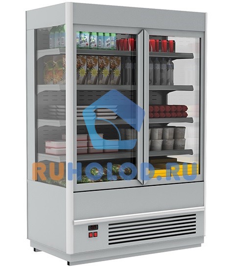 Горка холодильная Полюс Carboma FC 20-07 VV 1,3-1 (распашные двери) (CUBA FC20-07)
