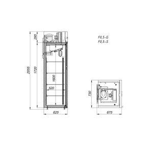 Шкаф холодильный низкотемпературный Arkto F0.5-G - Изображение 2