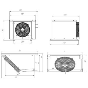 Сплит-система среднетемпературная Intercold MCM-115 FT (опция -10° С) - Изображение 2