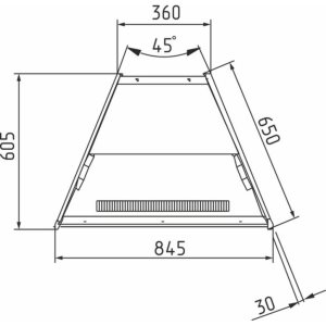 Витрина кондитерская Carboma K70 VM-3 Light Паттерн (0105 Венге) угловая - Изображение 2